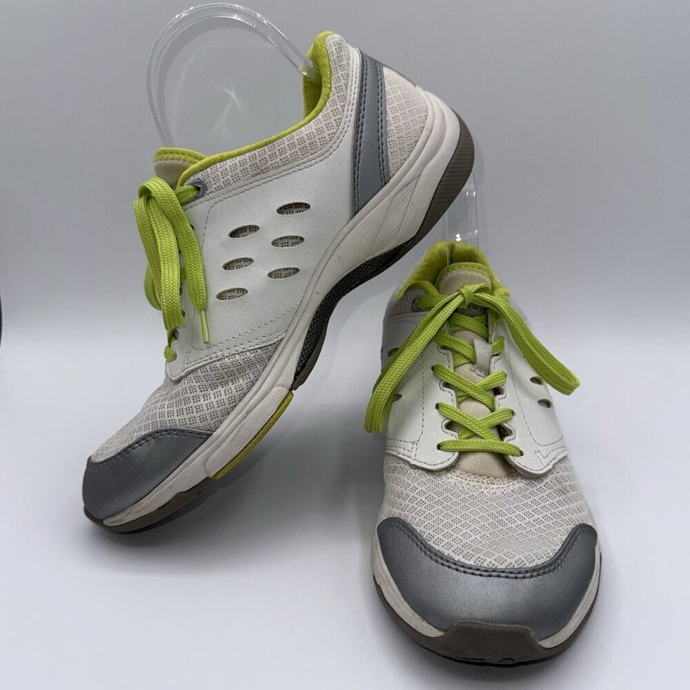 Vionic Venture Running Walking Comfort Tennis Shoes Women's Sz 7.5 White Yellow